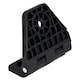 image 3 of 4 Pack Large Black Polyamide Leaf Hinge Reinforced Plastic 80x100mm Italian | Black