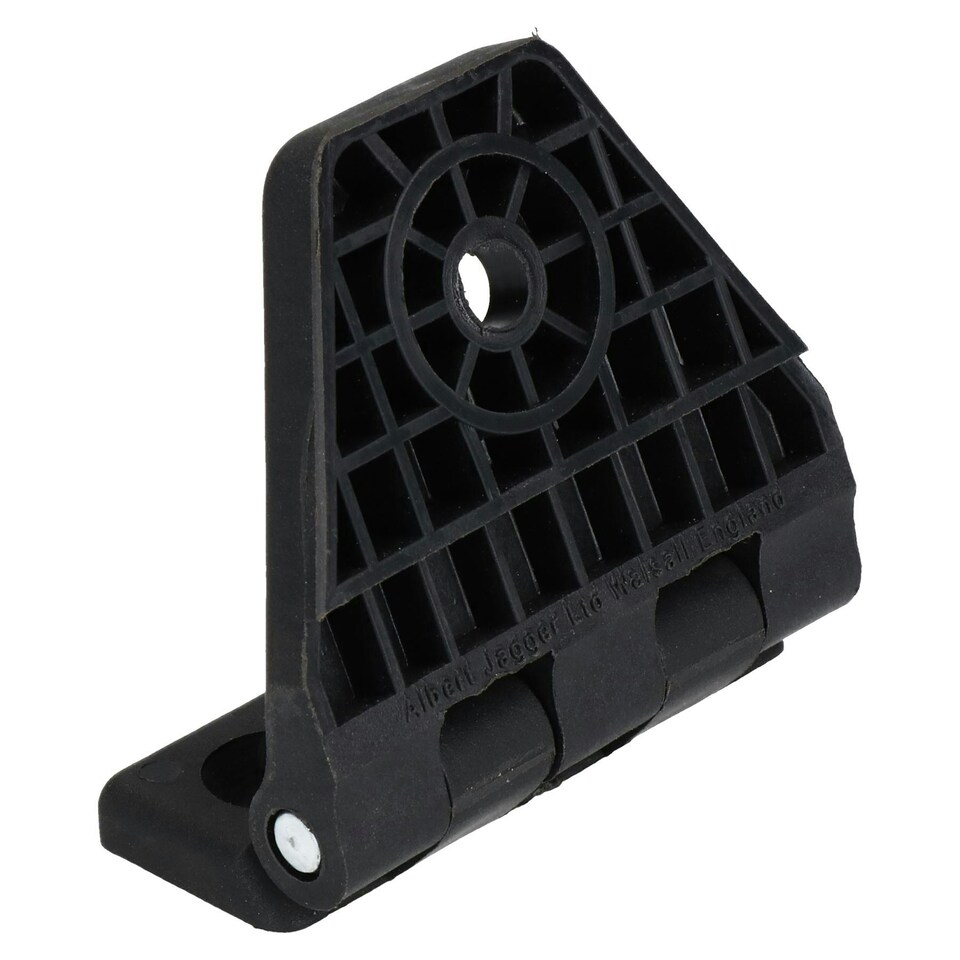 image 1 of 4 Pack Large Black Polyamide Leaf Hinge Reinforced Plastic 80x100mm Italian | Black