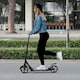 image 2 of HOMCOM Folding Kick Scooter with Big Wheels for 14+ Teens Adult, Black