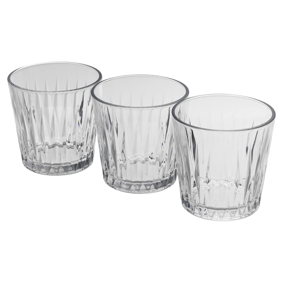image 1 of Highball Drinking Glasses Whiskey Water Juice Tumblers 6 Set | Clear | 6x300ml Whiskey Tumblers | 300ml