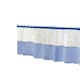 image 2 of Gingham Kitchen Cafe Panels - Blue - 140xm x 60cm