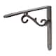 image 1 of Hammer & Tongs Scroll Iron Shelf Bracket - D155mm - Raw