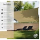 image 2 of Shade Sail - rectangular with UV protection 50, water-repellent | Cream | beige | 5 x 5 m | 1