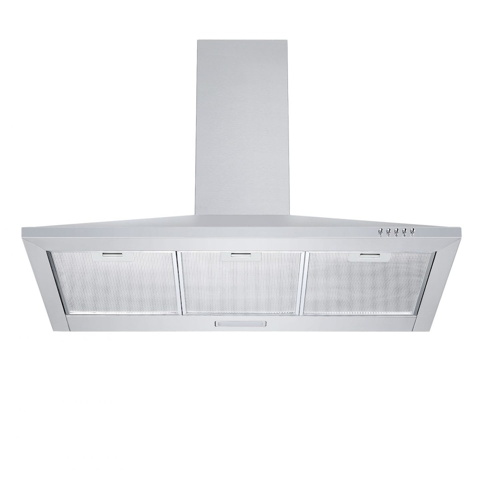 image 1 of Cookology 90cm Stainless Steel Chimney Cooker Hood - Energy Rating A