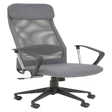 Interiors by Premier Brent Grey Mesh And Fabric Home Office Chair