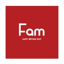 Streetgreets Fam-Happy Birthday Innit Greeting Card