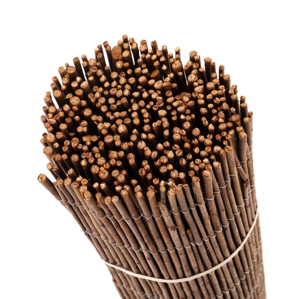 image 1 of Oypla Natural Willow Outdoor Garden Fencing Screen Roll 1m x 4m