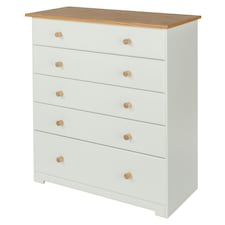 Colorado, 5 Drawer Chest White