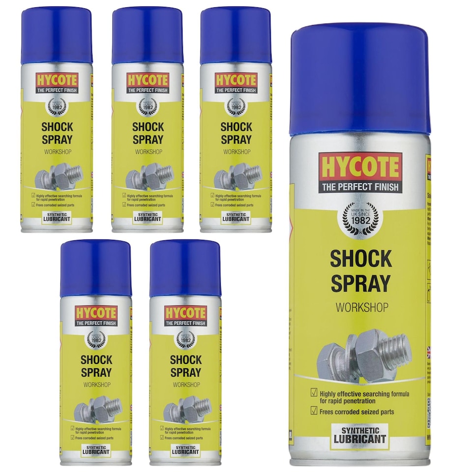 image 1 of Hycote Workshop Maintenance Lubricant Shock Spray 2.4L 400ml x6 Perfect Finish