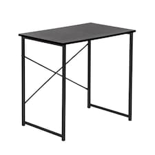 Harbour Housewares Wooden Computer Desk - Black/Black | Black | Black/Black