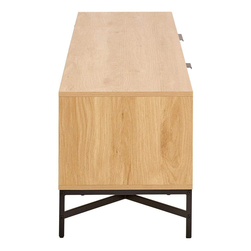 image 1 of Jaipur TV Unit With 3 Doors 176cm Wide in Oak Brown