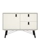 image 2 of Ry Sideboard with 1 Door 2 Drawers in Matt White