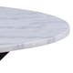 image 5 of Heaven Round Dining Table with White Polished Marble Top