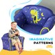 image 3 of AIYAPLAY Kids Armchair Toddler Sofa Chair Bedroom Playroom, Flamingo Blue