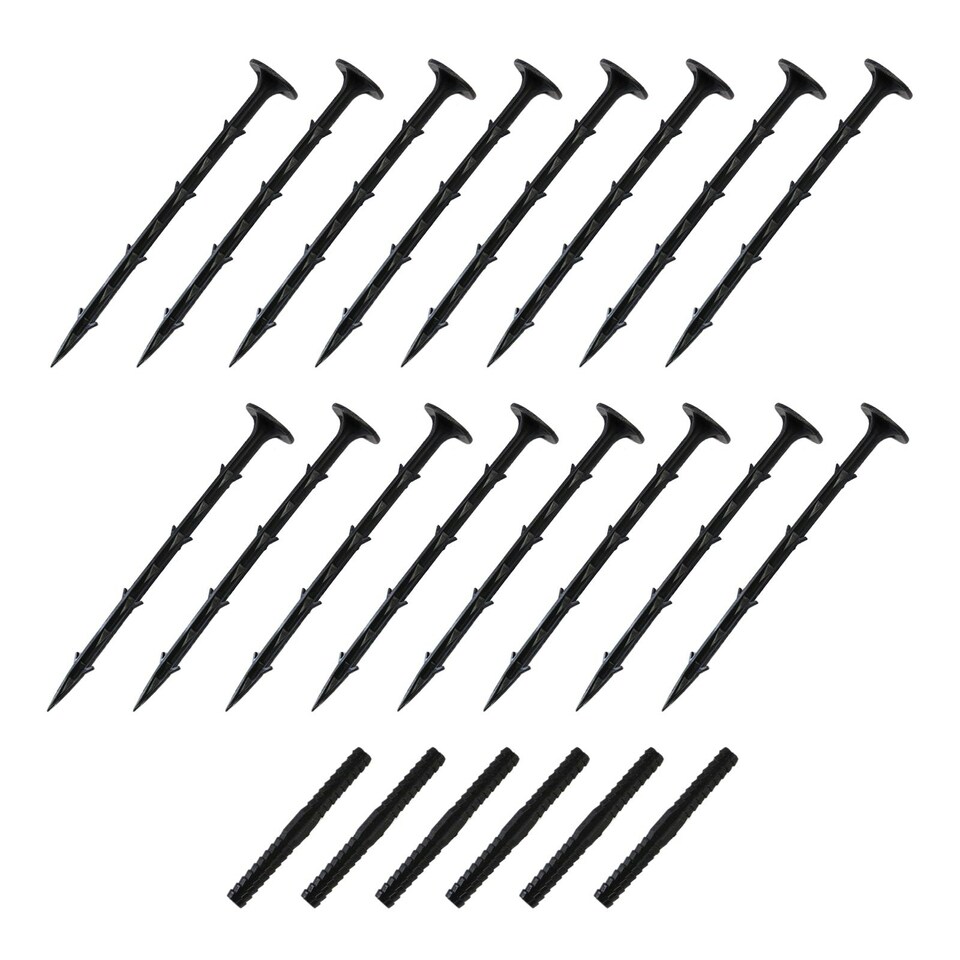 image 1 of Flexible Lawn Edging Black 1.2m x 22