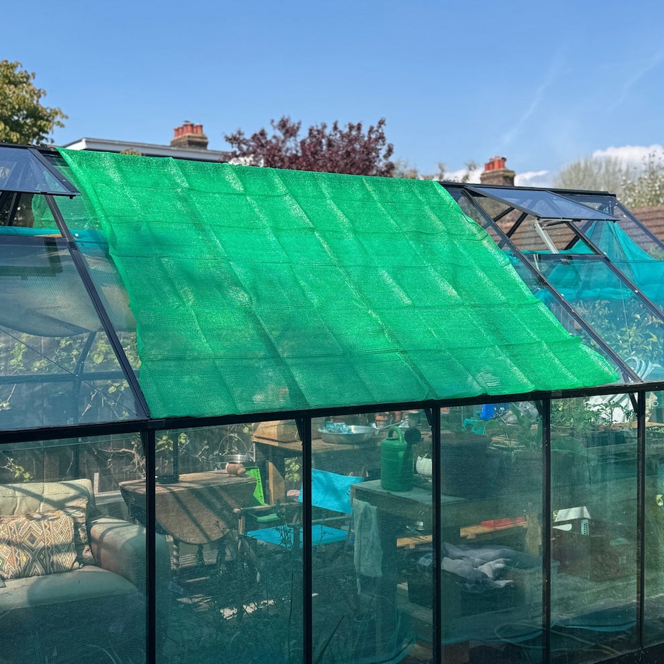 image 1 of Greenhouse Sun Shade & Privacy Screen Net (2.5m x 2.4m)
