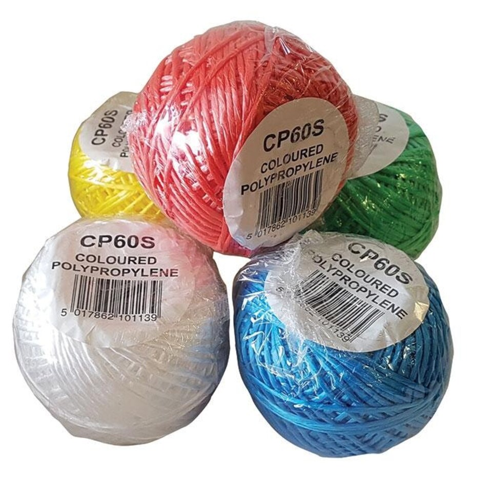Polypropylene Shop Twine Assorted Colours - One Colour - One Size