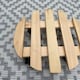 image 4 of Round Wooden Plant Pot Trolley Caddy Movers (30cm) - Pack of 2
