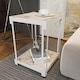 image 4 of Decorotika Zenas 40 cm Square Side End Table with Metal Frame