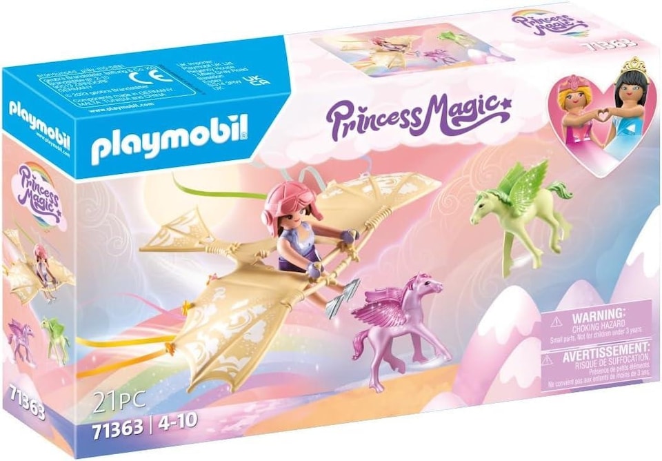 image 1 of PLAYMOBIL 71363 Rainbow Castle Pegasus Flying school