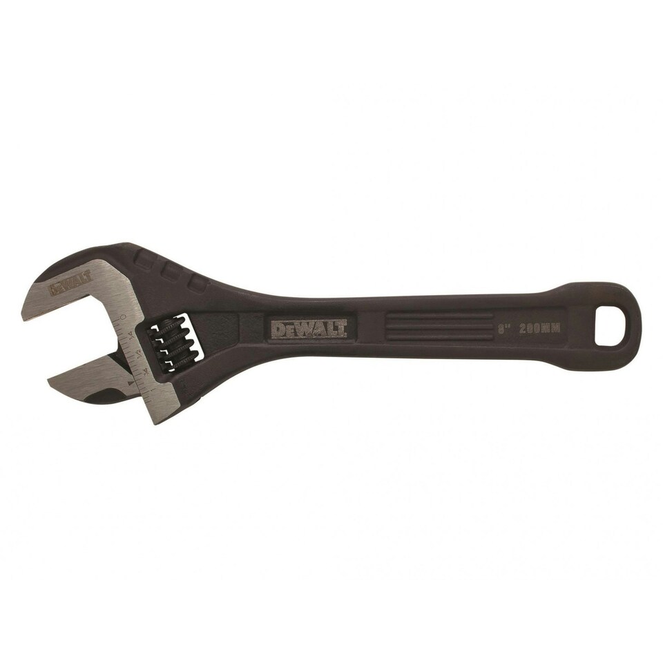 Dewalt Hand Tools All Steel Adjustable Wrench - Multi Colour - 8in