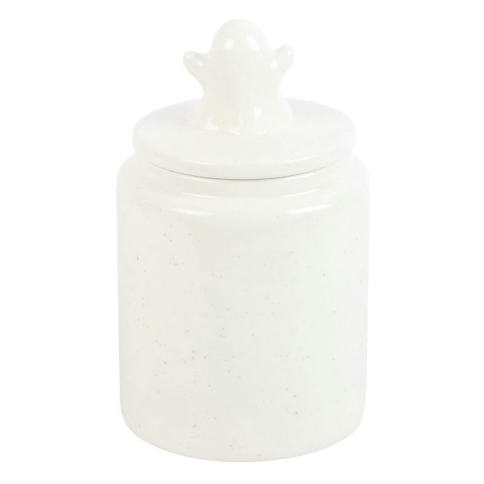image 1 of Something Different Hey Boo Ghost Jar - White - One Size