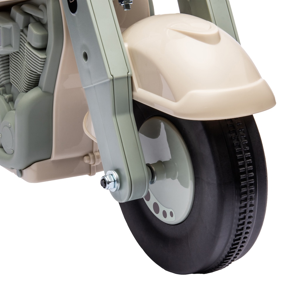 image 1 of AIYAPLAY Kids Ride On Car, Foot To Floor Sliding Baby Car, Push Along Car with Music, Bubble, for Toddler from 2 to 5 Years Old -  Cream White