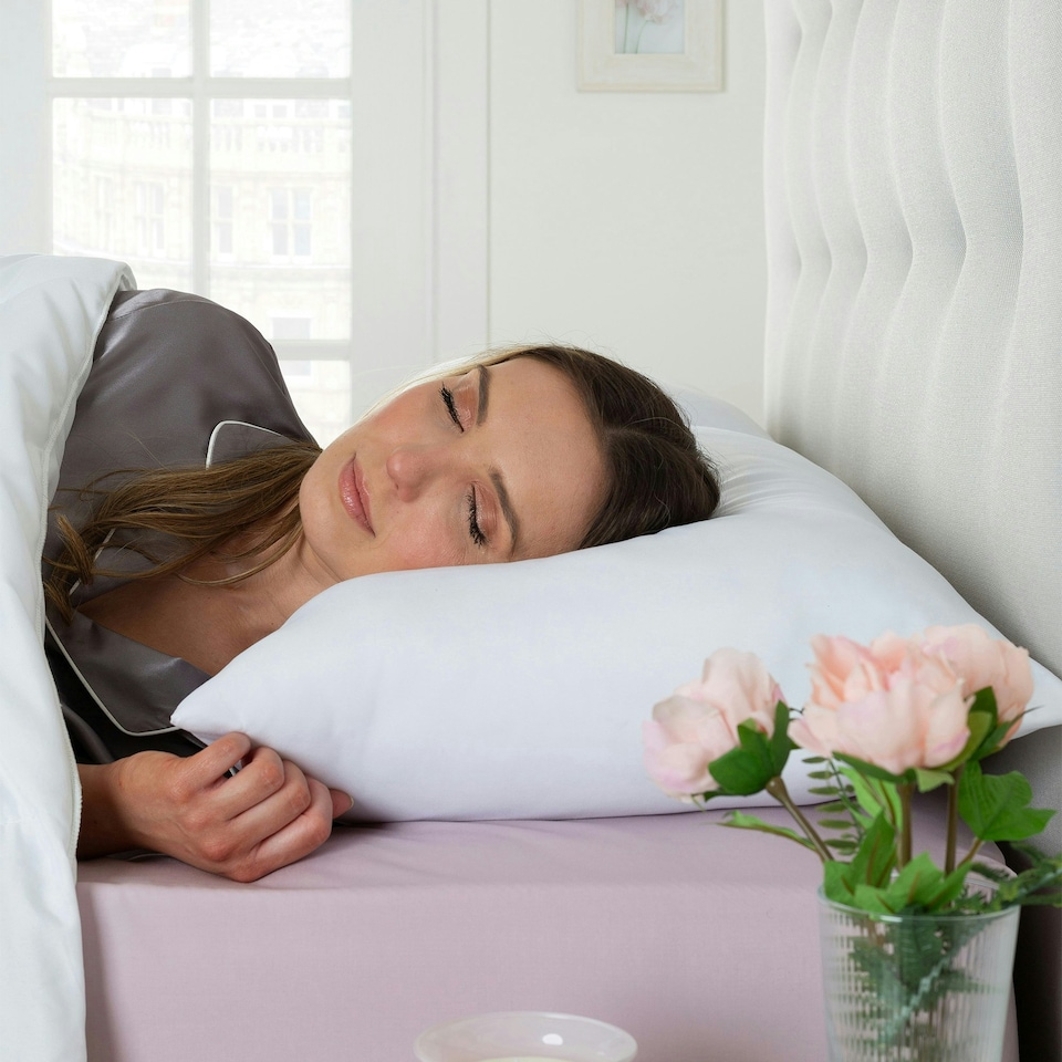 image 1 of Slumberdown Cosy Nights Super Support Pillow, Firm Support, 2 Pack