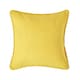 image 1 of Homescapes Cotton Rajput Ribbed Yellow Cushion Cover - 45 x 45 cm | Yellow | Yellow | 45 x 45 cm