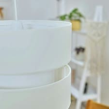 ValueLights Sophia Small Cream 2 Tier Ceiling Light Shade