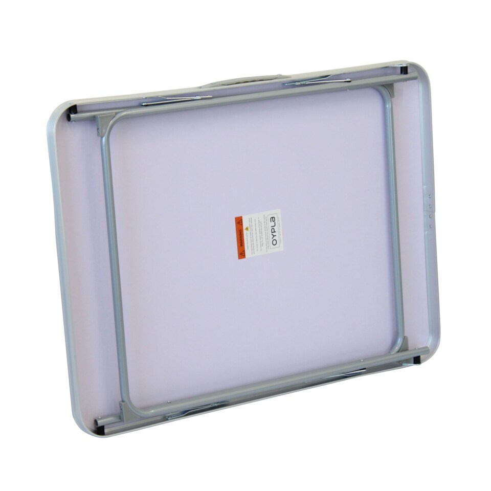 image 1 of 80cm Portable Folding Outdoor Camping Kitchen Work Top Table | White