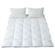 image 1 of Goose Feather and Down Mattress Topper Single
