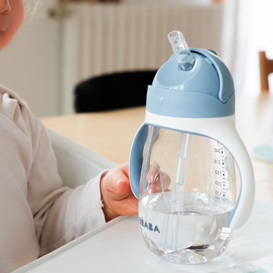 image 1 of Béaba Tritan Straw Cup Blue 300ml