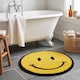 image 1 of Smiley Face Reversible Bath Mat Rug