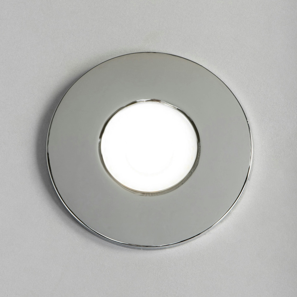 image 1 of BHS Nate LED Fixed Fire Rated IP65 Recessed Spotlight | Silver | Chrome | 1