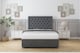 image 1 of Sloomy Montana Armour Coniston Divan Bed With Mattress No Drawers With 54" Floor Standing Headboard 3' Single | Grey | Armour | Single | 1