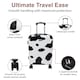 image 3 of Groundlevel Animal Print Hard Shell Cabin Suitcase Carry On Spinner Travel Luggage | Multi | Cow | One Size