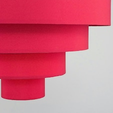 ValueLights Modern 4 Tier Red Fabric Ceiling Pendant Light Shade