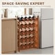 image 4 of HOMCOM Wine Rack Freestanding 5-Tier 20-Bottle Capacity Black