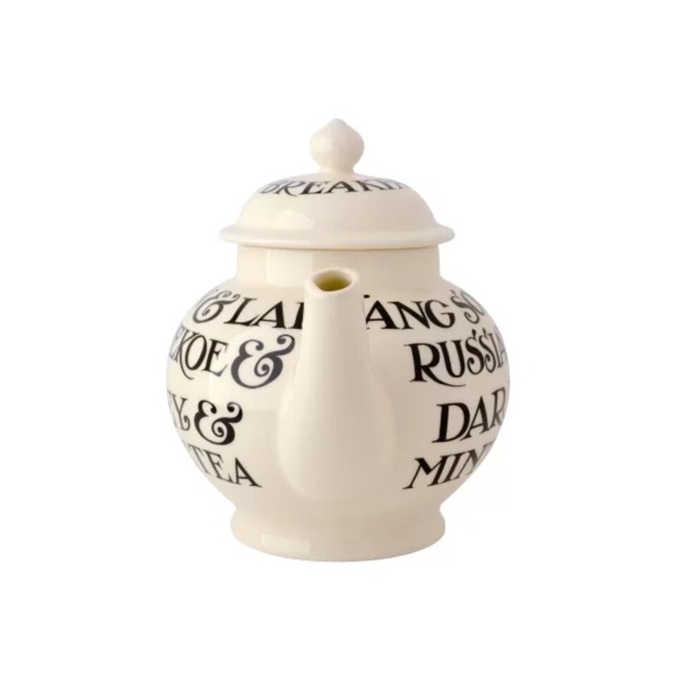 image 1 of Tea Pot: 4 Mug Emma Bridgewater Black Toast 4 Mug Teapot, Ceramic