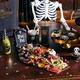 image 3 of Halloween Black Coffin Grazing Board with Card Sign 47cm