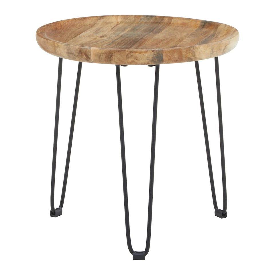 image 1 of Interiors by Premier Natural Mango Wood Small Side Table Brown