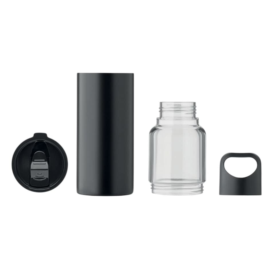 image 1 of MidOcean Dualuse 2 in 1 610ml Water Bottle | Black | Black | 1