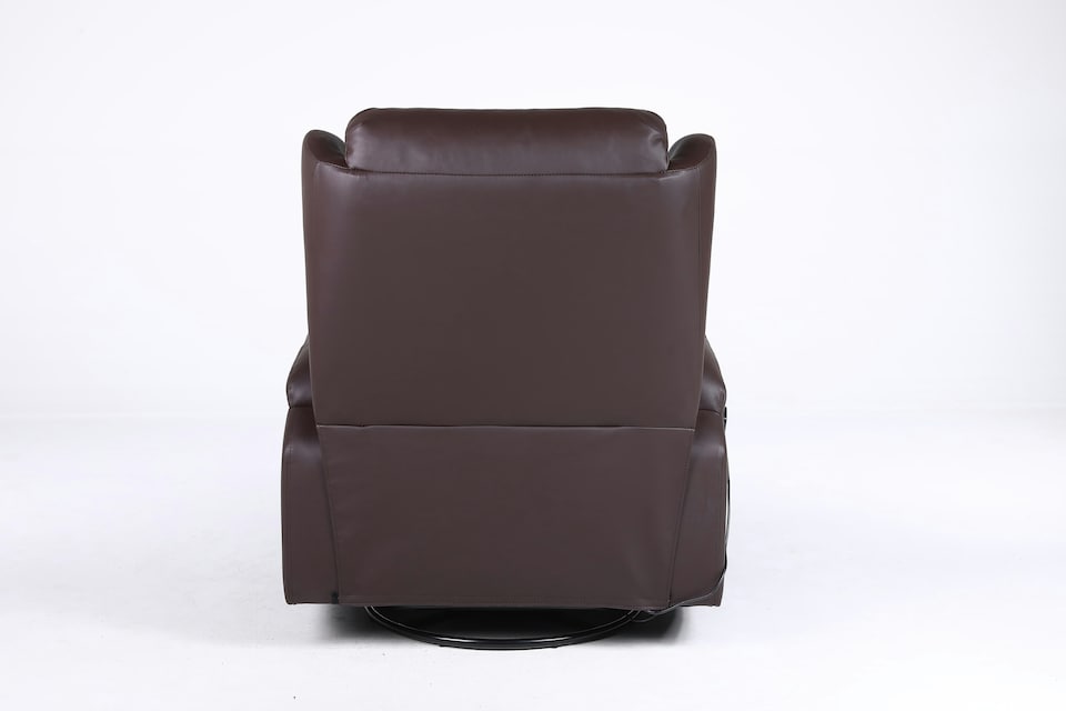 image 1 of SoHo 10 in 1 Recliner Armchair With Swivel, Tilt Heated and Massage Functionality Brown | Brown | One Size