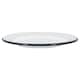 image 4 of Argon Tableware White Enamel Dinner Plates - 25.5cm - Navy - Pack of 6 Blue