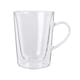 image 4 of Rink Drink Double Walled Coffee Glasses with 12 Spoons - 285ml - Pack of 2 Clear