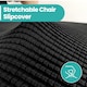 image 4 of Velvet Stretch Chair Covers, Spandex Dining Chair Slipcovers