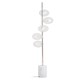 image 1 of Interiors by Premier Nickel And White Marble Floor Lamp White