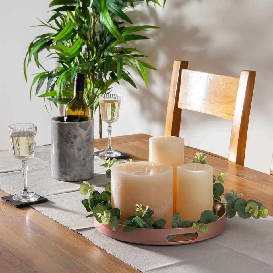 image 1 of Argon Tableware Round Serving Tray - 33cm - Rose Gold | Pink | Rose Gold