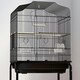 image 8 of PawHut Bird Cage for Budgie Finch Canary Parakeet W/ Stand Tray Black